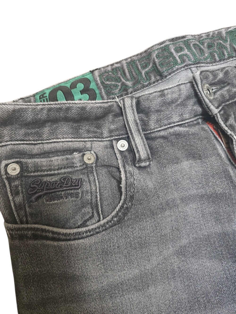 Vintage Superdry Denim Gray Jeans Sz 32x30